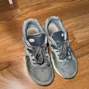 New Balance Kids Gray and Black Sneakers